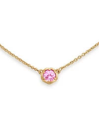 James Avery 14K Gold Cherished Birthstone Lab Created Pendant Necklace