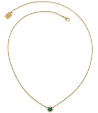 James Avery 14K Gold Cherished Birthstone Lab Created Pendant Necklace
