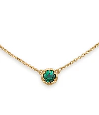 James Avery 14K Gold Cherished Birthstone Lab Created Pendant Necklace
