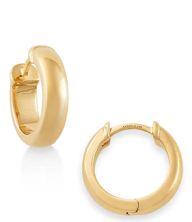 James Avery 14K Gold Hinged Huggie Earrings