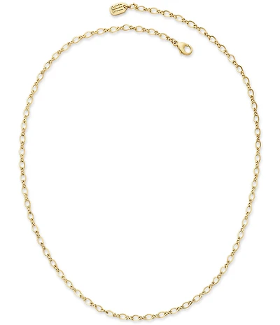 James Avery 14K Gold Twist Charm Chain Necklace