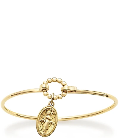 James Avery 14K Gold Virgin Mary Hook-On Bracelet
