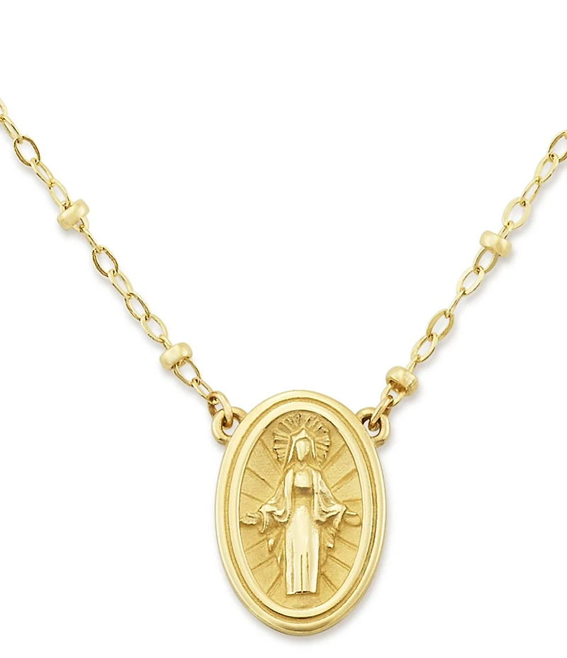 James Avery 14K Gold Virgin Mary Necklace