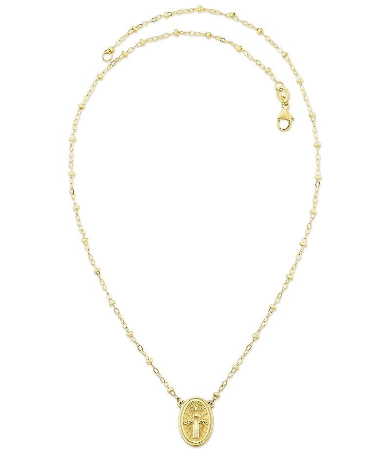 James Avery 14K Gold Virgin Mary Necklace