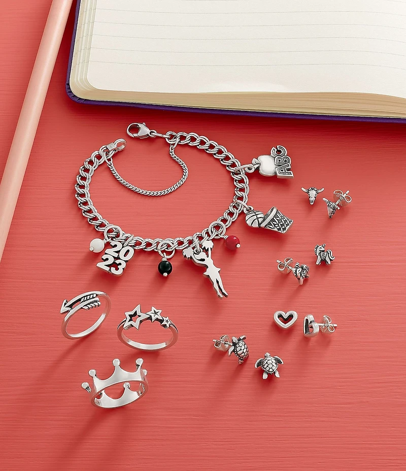 James Avery ABC Apple Charm