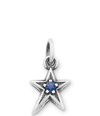 James Avery Lab Created Birthstone Shining Star Charm