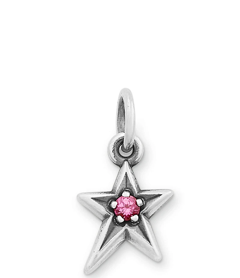 James Avery Lab Created Birthstone Shining Star Charm