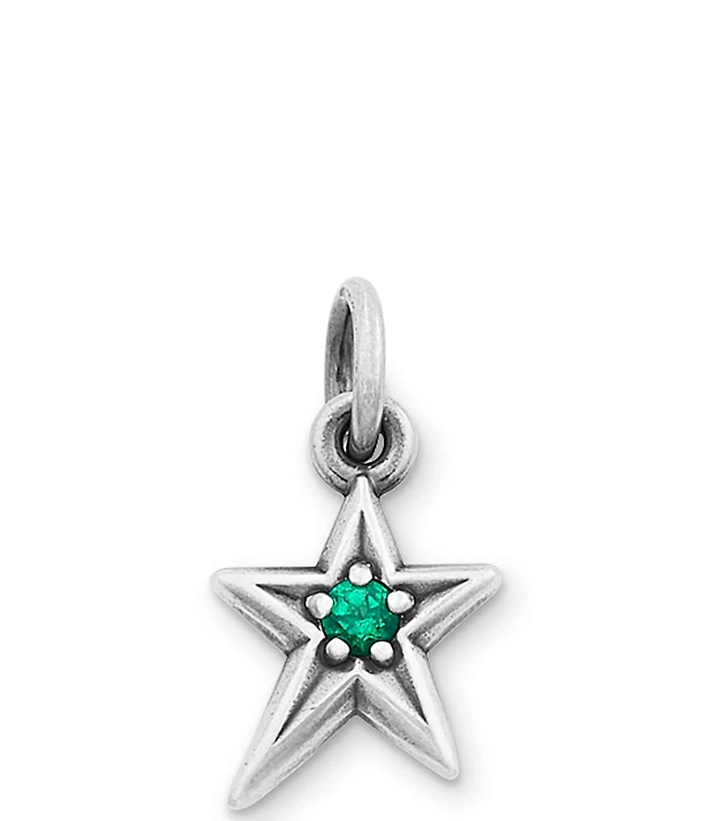 James Avery Lab Created Birthstone Shining Star Charm