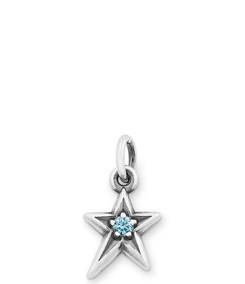 James Avery Birthstone Shining Star Pendant Charm