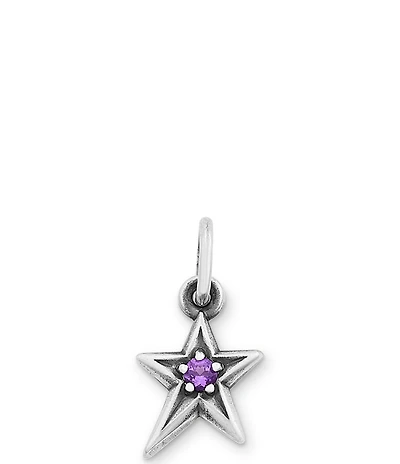 James Avery Birthstone Shining Star Pendant Charm