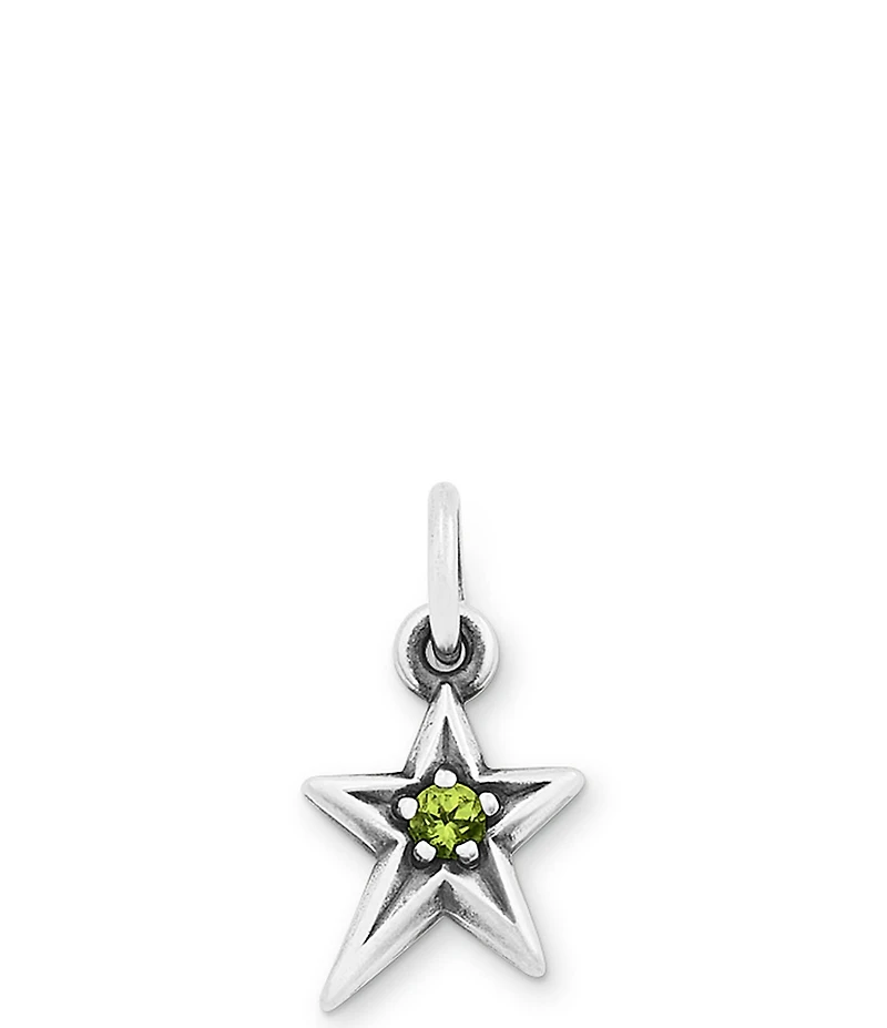 James Avery Birthstone Shining Star Pendant Charm