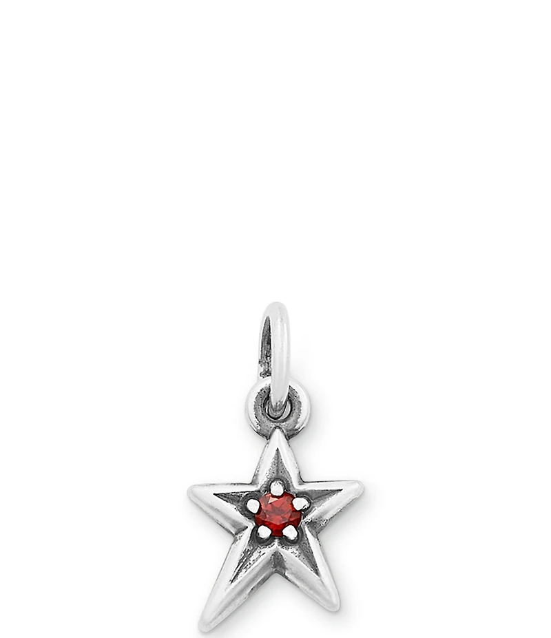 James Avery Birthstone Shining Star Pendant Charm