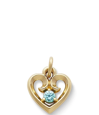 James Avery 14K Gold Remembrance Heart Pendant