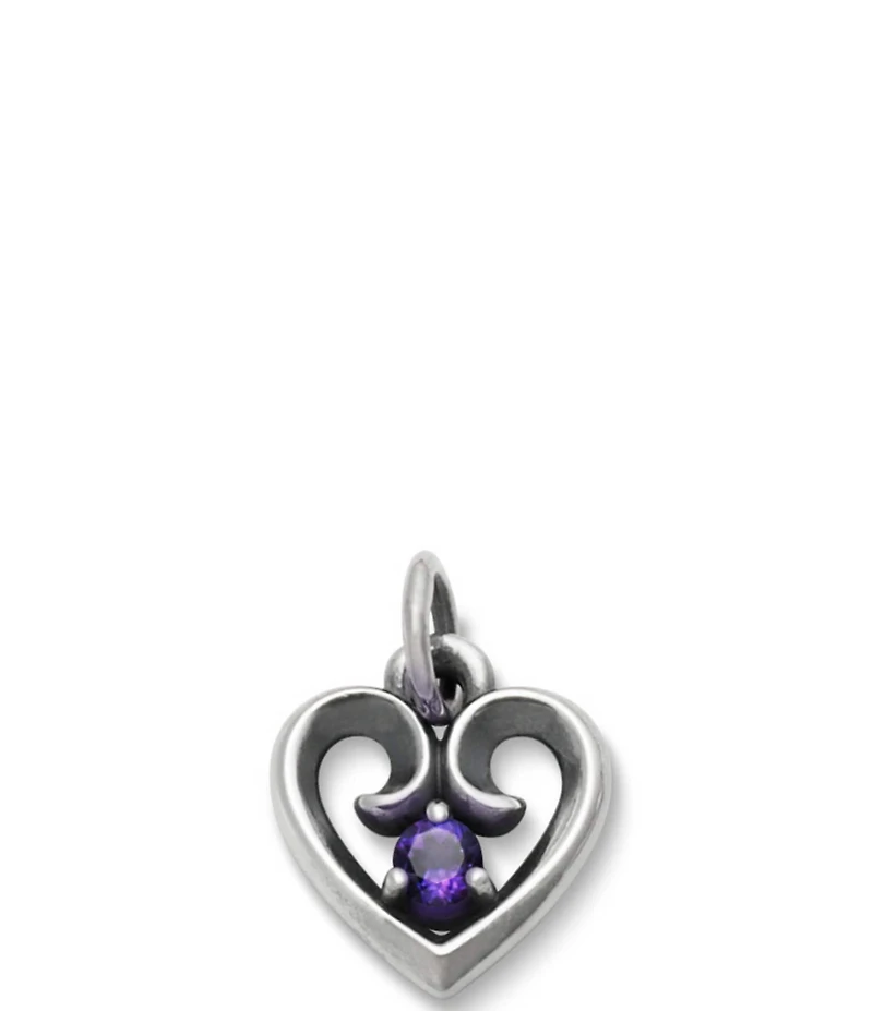 James Avery Avery Remembrance Heart Birthstone Charm