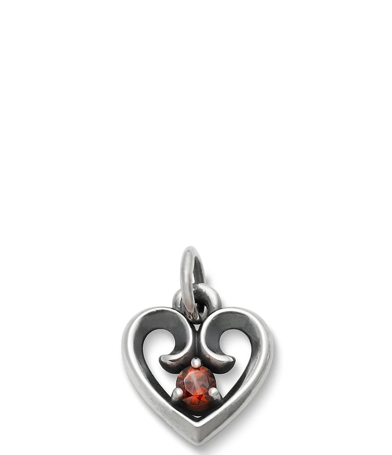 James Avery Avery Remembrance Heart Birthstone Charm
