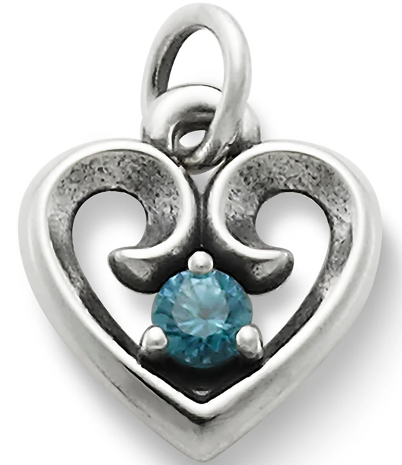James Avery Avery Remembrance Heart Birthstone Charm