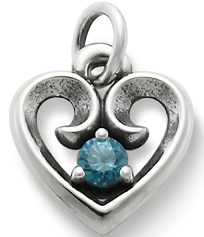 James Avery Avery Remembrance Heart Birthstone Charm