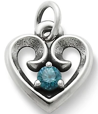 James Avery Avery Remembrance Heart Birthstone Charm