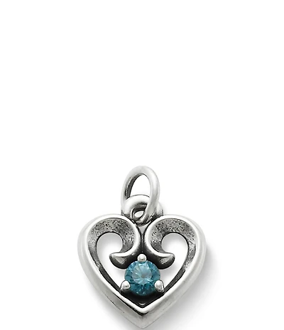 James Avery Avery Remembrance Heart Birthstone Charm