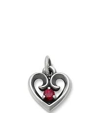 James Avery Avery Remembrance Heart Pendant Lab-Created Birthstone Charm