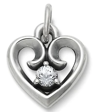 James Avery Avery Remembrance Heart Pendant Lab-Created Birthstone Charm