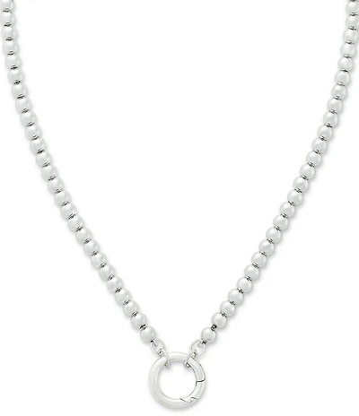 James Avery Beaded Chain Changeable Charm Holder Necklace