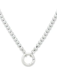 James Avery Beaded Chain Changeable Charm Holder Necklace