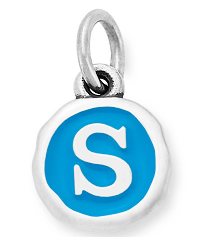 James Avery Blue Enamel Initial Charm