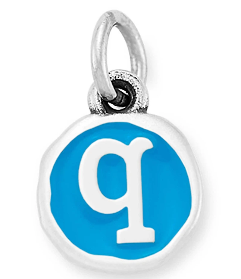 James Avery Blue Enamel Initial Charm