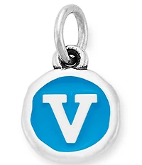 James Avery Blue Enamel Initial Charm