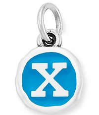 James Avery Blue Enamel Initial Charm