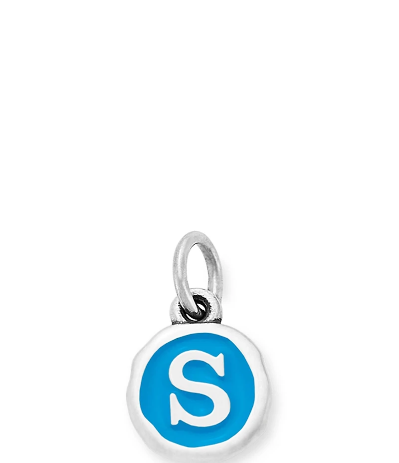 James Avery Blue Enamel Initial Charm