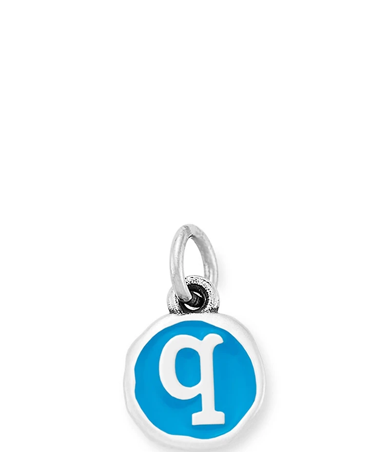 James Avery Blue Enamel Initial Charm