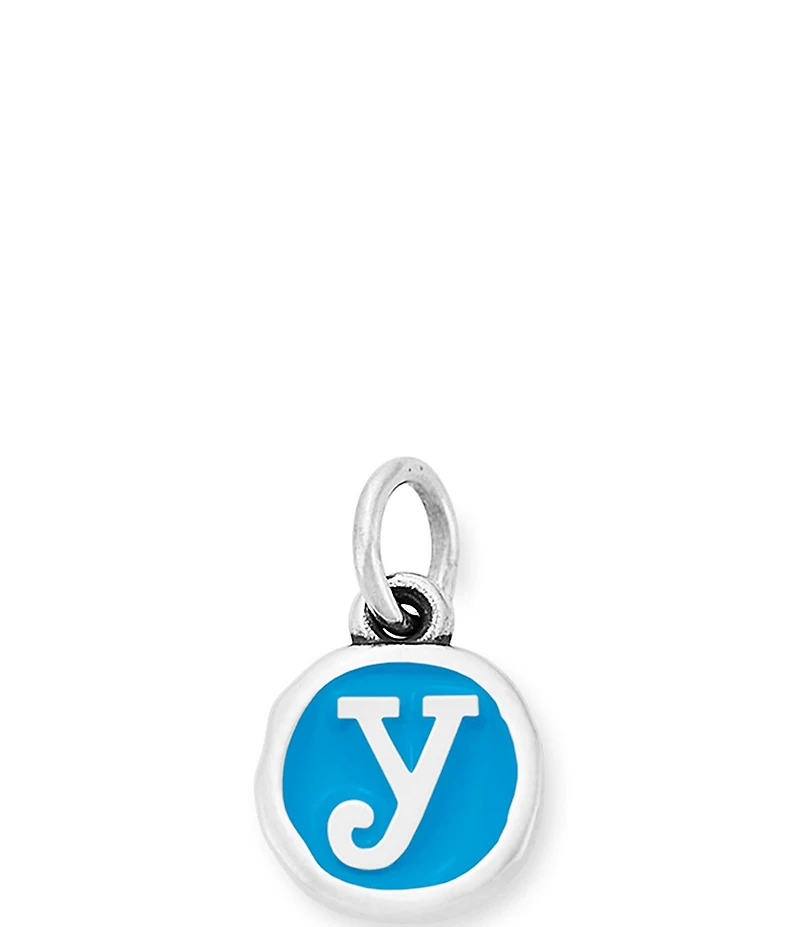 James Avery Blue Enamel Initial Charm