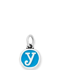 James Avery Blue Enamel Initial Charm
