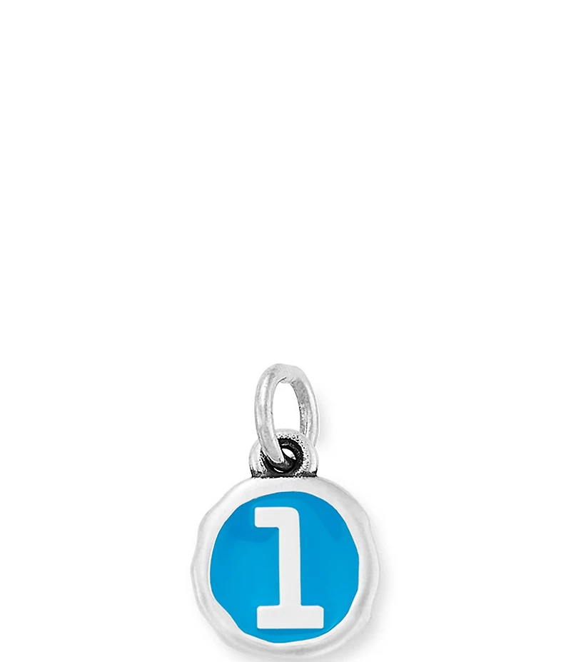 James Avery Blue Enamel Initial Charm