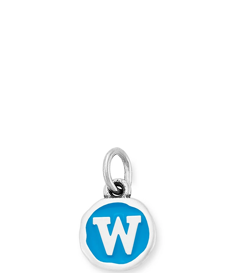 James Avery Blue Enamel Initial Charm