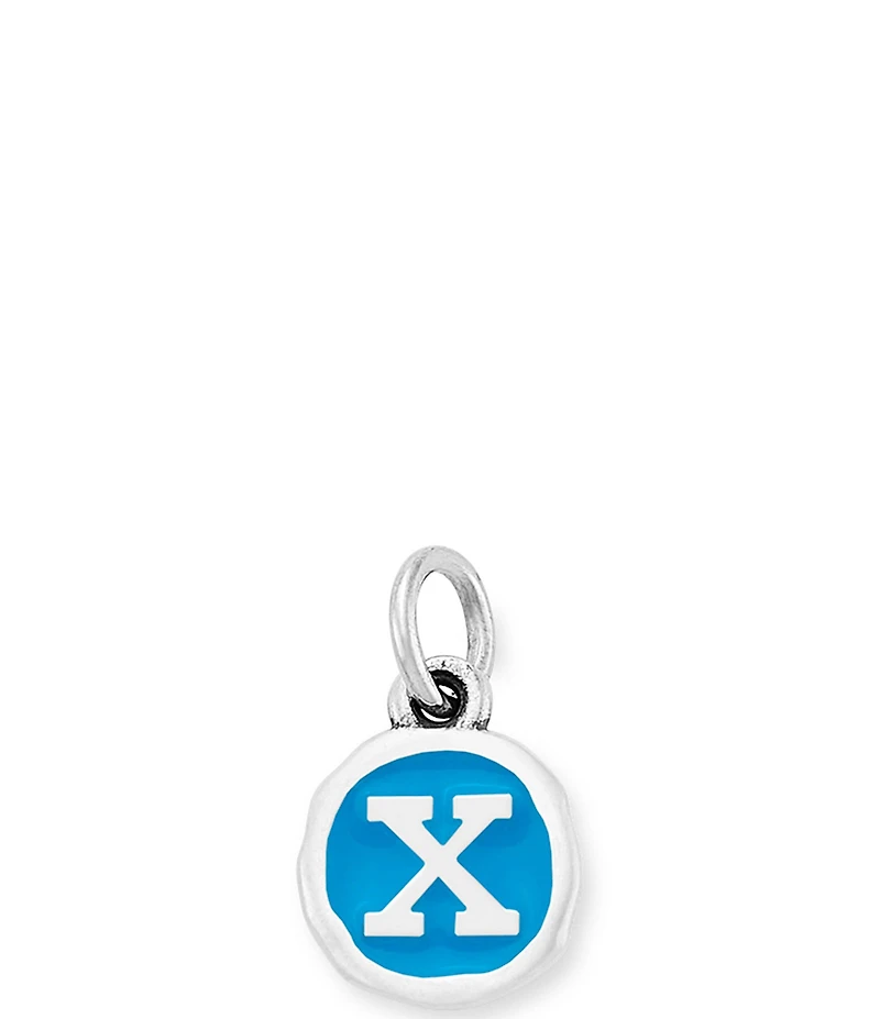 James Avery Blue Enamel Initial Charm