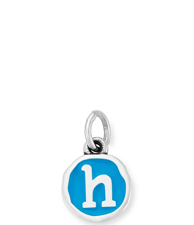 James Avery Blue Enamel Initial Charm