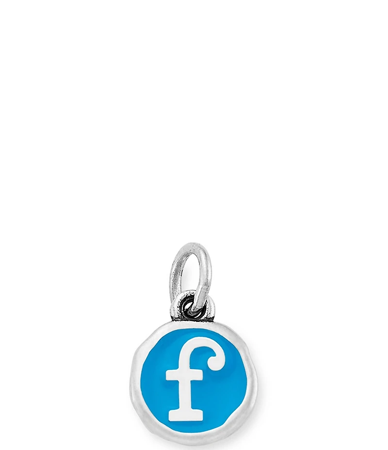 James Avery Blue Enamel Initial Charm