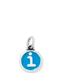 James Avery Blue Enamel Initial Charm
