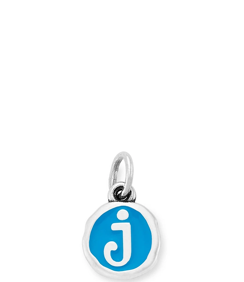 James Avery Blue Enamel Initial Charm