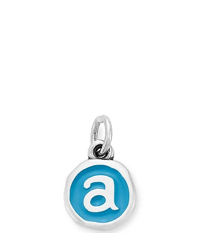 James Avery Blue Enamel Initial Charm