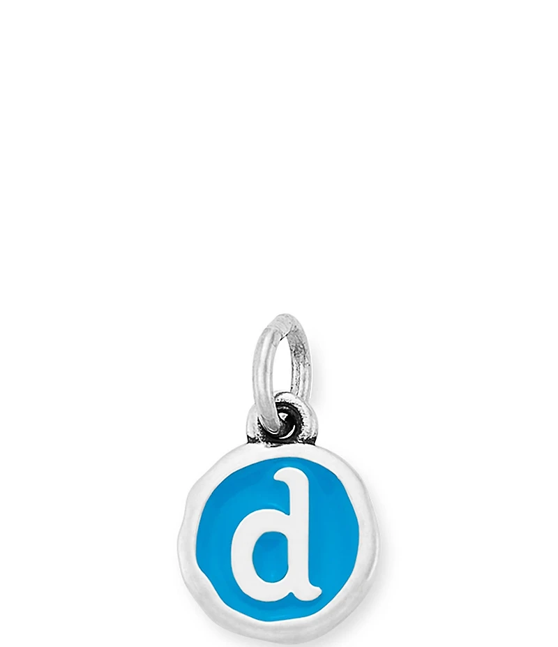 James Avery Blue Enamel Initial Charm