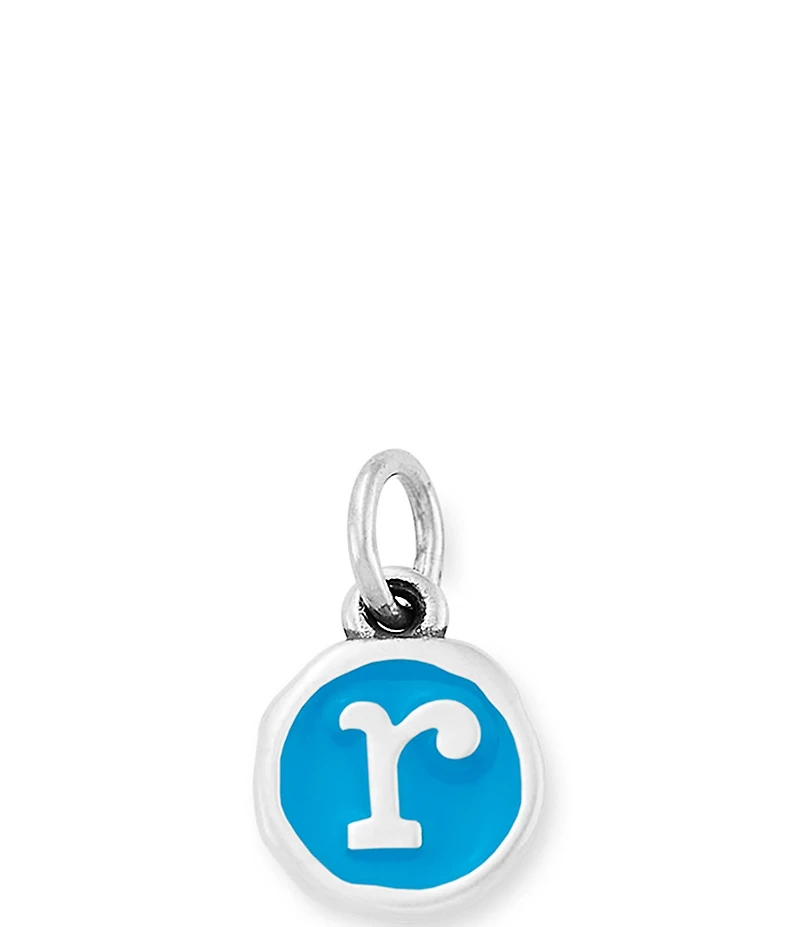 James Avery Blue Enamel Initial Charm