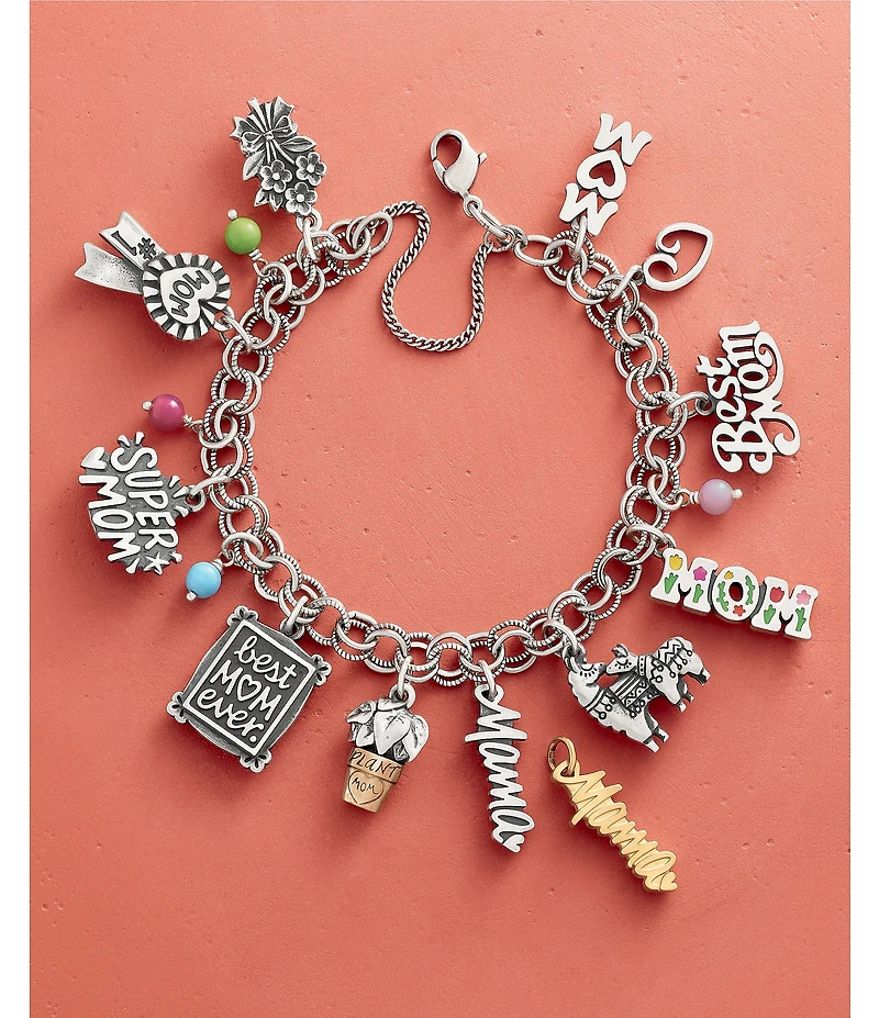 James Avery Heart Ribbon Mom Charm