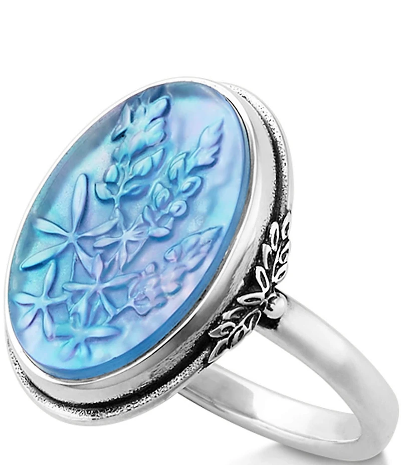 James Avery Bluebonnet Sculpted Gemstone Band Ring