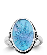 James Avery Bluebonnet Sculpted Gemstone Statement Ring