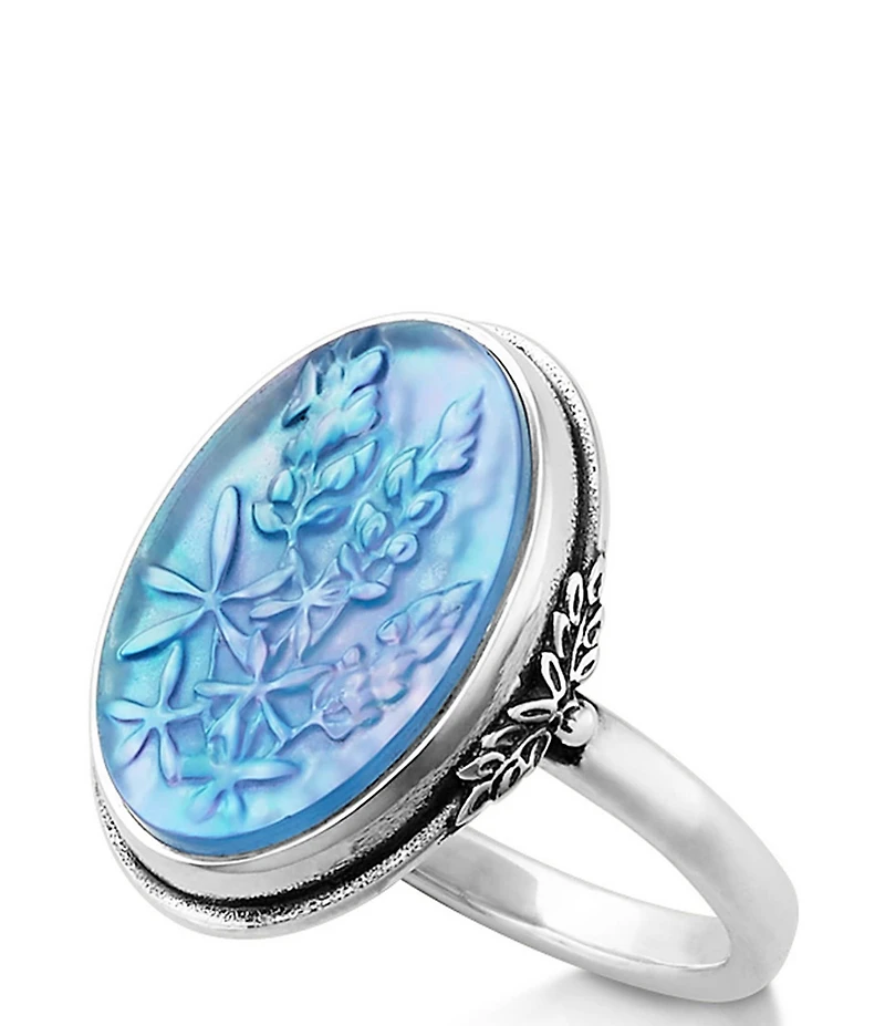 James Avery Bluebonnet Sculpted Gemstone Statement Ring