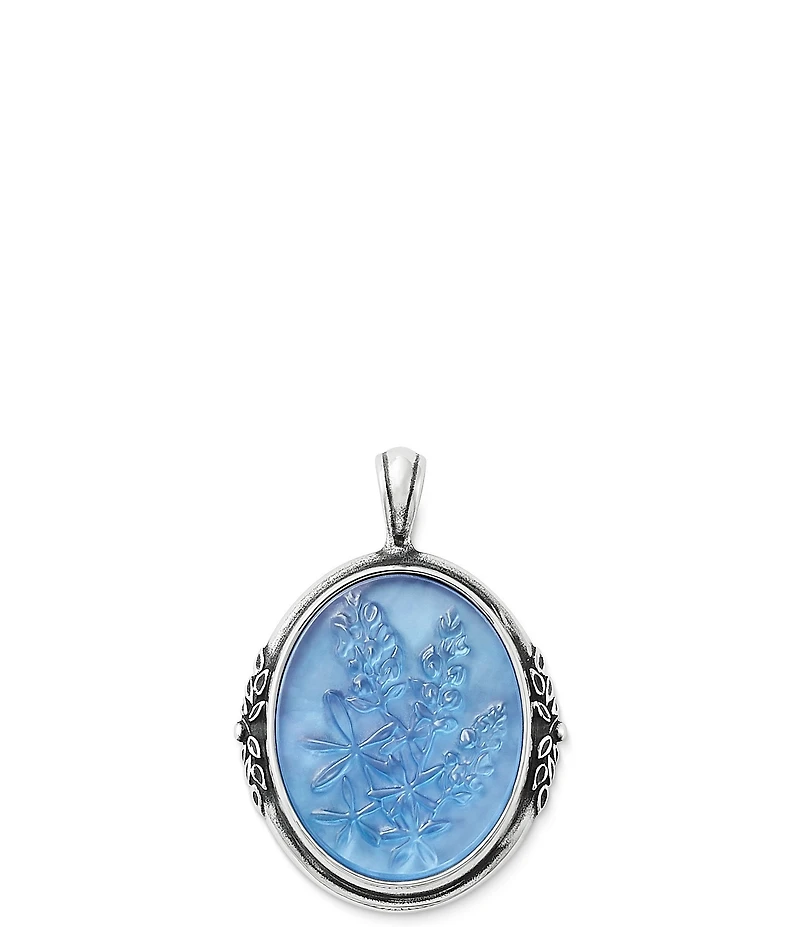 James Avery Bluebonnet Sculpted Triplet Charm